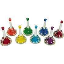 Rhythm Band 8-Note Diatonic Hand/Desk Bell Set
