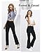 Fengbay Bootcut Yoga Pants, Women's Bootleg Yoga Pants with Pockets Tummy Control 4 Way Stretch Plus Size Yoga Workout Pants
