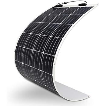 Renogy 160 Watt 12 Volt Extremely Flexible Monocrystalline Solar Panel - Ultra Lightweight, Ultra Thin, Up to 248 Degree Arc, for RV, Boats, Roofs, Uneven Surfaces