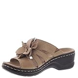 Clarks Women's Lexi Opal Sandal, Sand Leather, 080