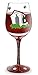 Epic Products Fetch Me My Wine Hand Decorated Wine Glass, Multicolor