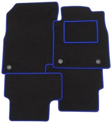 CHRYSLER 300C 2006 - 2012 Tailored Car Mats in Black with BLUE trim