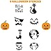 KINREX Pumpkin Carving Kit – Halloween Carve Tools Set For Kids & Adults, 8 Paper Stencils Patterns Designs Templates Jack o Lantern Decoration, Includes Small & Big Saw Tool, Scooper & Drill