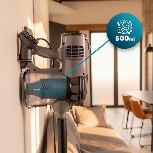 Scopa elettrica con cavo Conga Thunderbrush 560 Neo. 600 W, 2 in 1, Tecnologia ciclonica, Filtro ad alta efficienza, Raggio d’azione 6 m, Include 2 accessori, Cavo 4,5m — foto 6 di 8