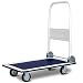 Giantex 10 Costway 10 330lbs Platform Cart Dolly Folding Foldable Moving Warehouse Push Hand Truck, 330lbs Weight Capacity, Blue