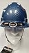 HNTE-Blue/Black Fiberglass Hard Hat Safety Full Brim Helmet, Nylon Ratchet Suspension, 4-Point, {Top Impact} Safety Hard Hat Cool Air Flow Vent System