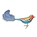 Old World Christmas18060 Bird Watcher Collection Glass Blown Ornaments for Christmas Tree Lilac-Breasted Roller, Lilac, Blue, Yellow, Red, 8