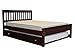 Bedz King Mission Style Full Bed with a Full Trundle, Cappuccino