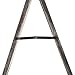 MyGift Large Rustic Torched Wood A-Frame Sidewalk Chalkboard Sign