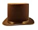 Nicky Bigs Novelties Deluxe Top Hat Costume, Men & Women, Party Hats for Adults, Magician Top Hat Halloween Costume, One Size