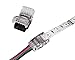 Alightings RGB LED Connector for 4Pin 5050 Non-Waterproof LED Strip Lights- Strip to Wire Quick Connection, 20 - 18 AWG Wire No Stripping