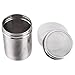 LOHOME? Stainless Steel Fancy Coffee Dredger Cocoa Powder Shaker with Fine-mesh Lid & Translucent Plastic Cover for Baking & Cooking At Home / Restaurant (2-Pieces) by LOHOME