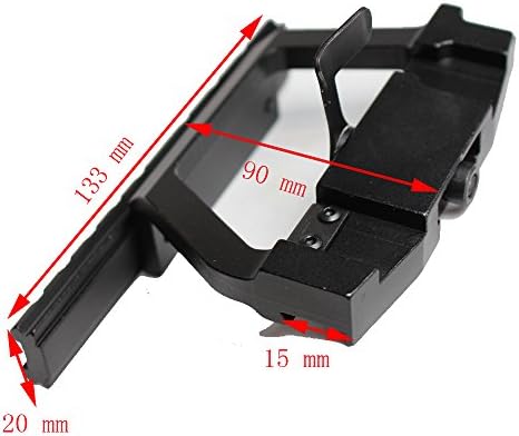 HongBest Metal rail for 20mm Picatinny line of sight for hunting installation AK47/AK74 SAIGA RIFLE air gun side rail mounting QD