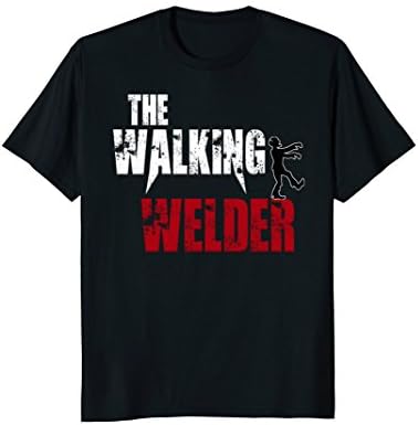 Mens Funny Welder tshirt, steel rods metals arc welding tee shirt 2XL Black
