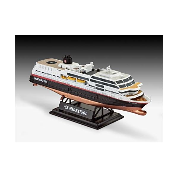 Revell 05692 Jubiläumsset HURTIGRUTEN 125th Anniversary originalgetreuer Modellbausatz für Einsteiger, mit Basis-Zubehör… – Bild 3