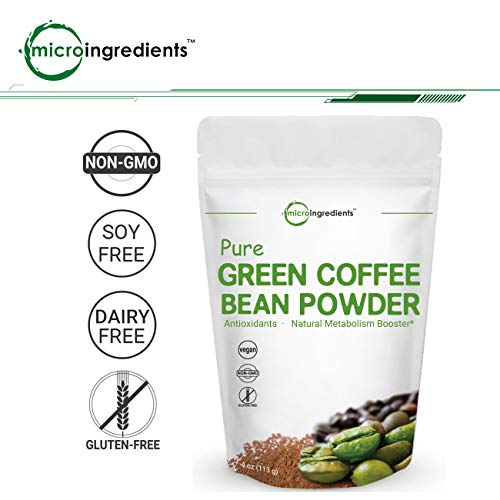Pure Green Coffee Bean Extract, 4 Ounce, Filler Free, Green Coffee Bean