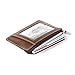 ID Stronghold - RFID Blocking Slim Minimalist Wallet - Front Pocket Wallet for Men and Women - Genuine Leather with Rugged Finish - ID Window and Zipper Compartment - The Original RFID Wallet Company
