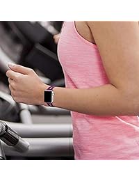 KOLEK   correas deportivas compatibles con iWatch 1.732 in 1.654 in 1.575 in 1.496 in para mujeres hombres, correas de repuesto de silicona compatibles con iWatch Series 4 3 2 1, deporte, S M M L