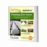 Agfabric Warm Worth Advanced-Heavy Floating Row Cover & Plant Blanket, 1.2oz Fabric of 10x50ft for Frost Protection, Harsh Weather Resistance& Seed Germination