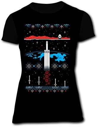 WdkrK Fashion SpaceX-Mas Womens Tee T-Shirt 3D Prints Costume XXL