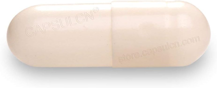 CapsulCN! Empty Enteric-Coated Capsules Acid-Resistant Size 0, White (5k, Joined)
