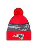 NFL New England Patriots Gold Collection Team Color Knit Beanie, One Size fits All, Red/Gray