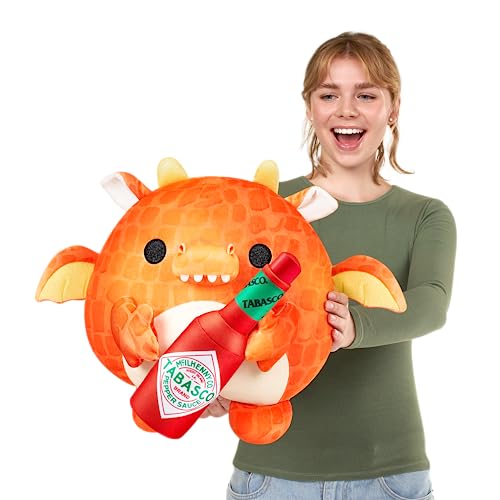 Snackles (Tabasco) Dragon Super Sized 14 inch Plush by ZURU, Ultra Soft