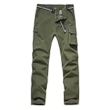 JOMLUN Boys’ Softshell Fleece Pants Waterproof Windproof for Outdoor Mountain Ski Hiking Snowboarding Insulated Trousers
