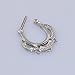 D&M Jewelry 4pcs Beaded 316L Stainless Steel Septum Clicker Mixed Mode Nose Ring 14G 16G
