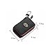 YIKA Car key Chain bag Genuine Leather VIP Car Smart KeyChain Keyring Wallet Zipper Case Auto Remote Key Fob For Mercedes Benz VW Audi BMW Porsche Jeep Lexus
