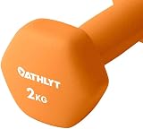 Athlyt Neoprene Dip Dumbbell Set 2 x 2kg Orange view 3