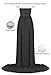 JL Store Maternity Chiffon Gown Split Front Maxi Photography Dress for Photo Shoot (black)