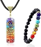 7 Chakra Necklace and Bracelet Set for women & men