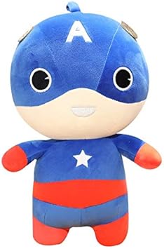 Abbpa アベンジャーズのqバージョンは キャプテン アメリカは ぬいぐるみ人形漫画アニメーションギフト子供のギフト人形 アイスホッケー Amazon