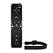 JFUNE Remote and Nunchuk Controller Combo Set with Strap for Nintendo Wii/Wii U/Wii mini (Black)thumb 3