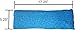 Microwavable Corn Filled Heating Pad and Cold Pack/Washable 100% Cotton Cover (Blue Stream, 5.25in W x 17.25in L)