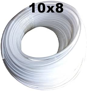 METRO 1 TUBO DE TEFLON PTFE 10 X 8 MM DIÁMETRO EXTERIOR MM DIÁMETRO