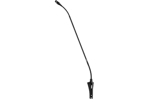 Shure CVG18-B/C Gooseneck Condenser Microphone, 18-Inch, Inline Pre-Amp, Flange Mount, Cardioid (Black)