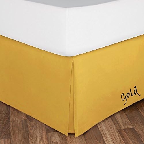 American Sheets 1-PC Tailor Made Well Fitting Bed Skirt Gold -Pattern Solid Drop Length 16" Inches ) in King Sizes &amp; 450 Thread -Choose Colors 100% Egyptian Cotton By American Sheets