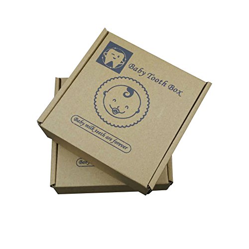 COCODE Wood Milk Tooth Keepsake Box Baby Children Save Teeth Storage Holder - Thumbnail 6