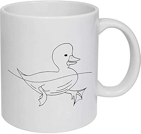 Floating Duck Ceramic Mug Travel Coffee Mug Amazon Co Uk Kitchen Home
