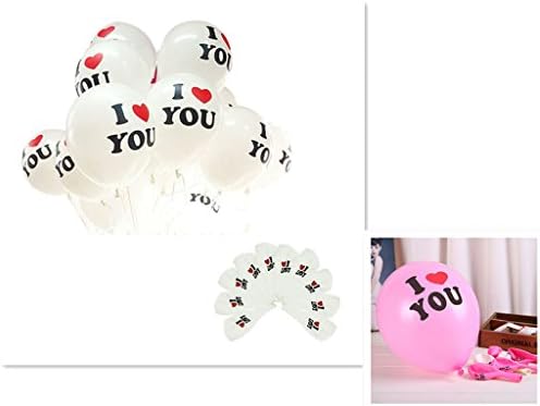 Douqu 2016 New Heart Baloon 100Pcs12inch Pink and White Color Round Balloons 100% Latex Balloons