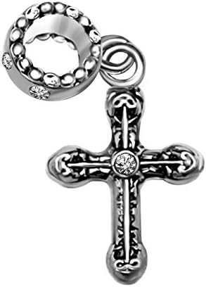 T50Jewelry Cross God Dangle House Charm Beads For Bracelet