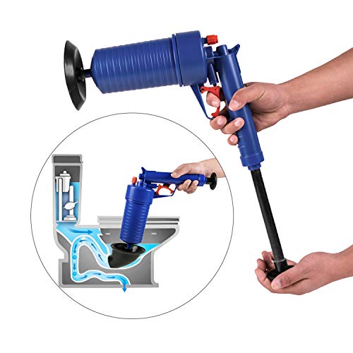 ETERNA Air Drain Blaster, Sink Plunger, Air Power Toilet Plunger,Manual Pump Cleaner,Pipe Blaster,High Pressure Plunger for Bath/Toilet/Sink/Floor Drain/Kitchen Clogged Pipe