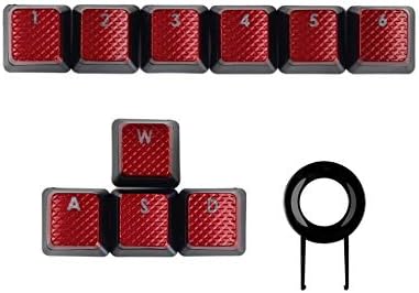 FPS Backlit Key Caps for Corsair K70RGB K70 K95 K90 K65 K63 Gaming Keyboards Cherry Key switches - Red Keycaps