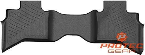 Protec Gear 2009-2018 Dodge Ram 1500 Quad Cab Pickup Back Row 3D Car Truck Floor Liner Mats All Weather 360 Degree Protection Multi-Dimensional Patented Non-Spill Dam and Digital Scanning Technology