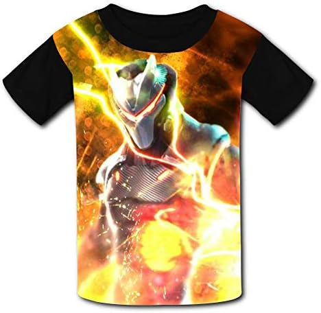 Kids T-Shirts Omega Flame Fortnit,e Youth 3D Printed Short Sleeve Boys' T shirt Tees