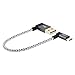 CableCreation Short Angle Micro USB Cable, [2-Pack] 90 Degree USB 2.0 A to Micro USB Charge Data Cable, Compatible Chromecast, Power Pack, 0.5 FT, Aluminium Case,Space Gray