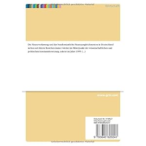 Die Finanzverfassung der Bundesrepublik Deutschland (German Edition)