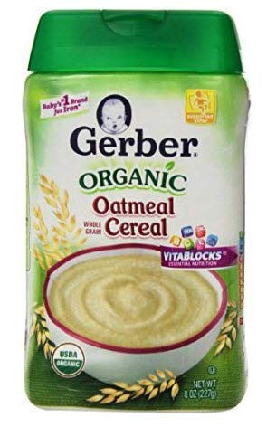 gerber organic oatmeal cereal